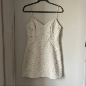 Sachin & Babi white embroidered floral mini dress